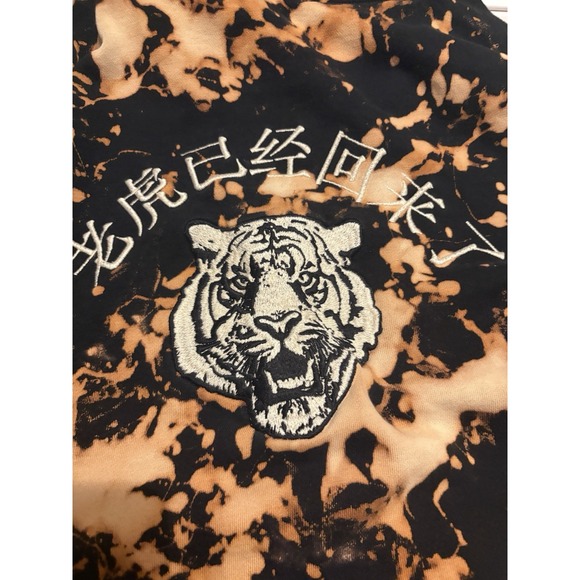 Brandy Melville Return Of The Tiger Hoodie 1986 Bleached Tye Dye California Cool - Picture 5 of 11
